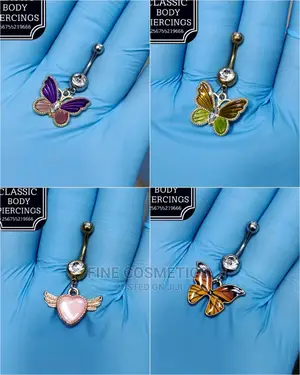 1pc Crystal Belly Button Rings Dangle Navel Rings Barbell