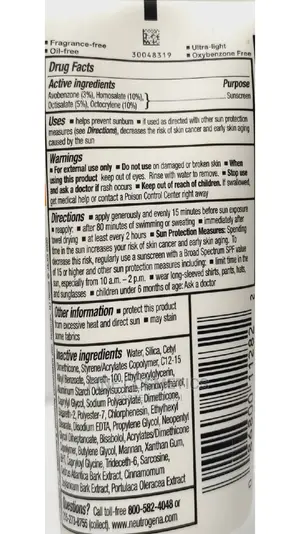 1pc Neutrogena Clear Face Oil Free Sunscreen SPF 50 / 30