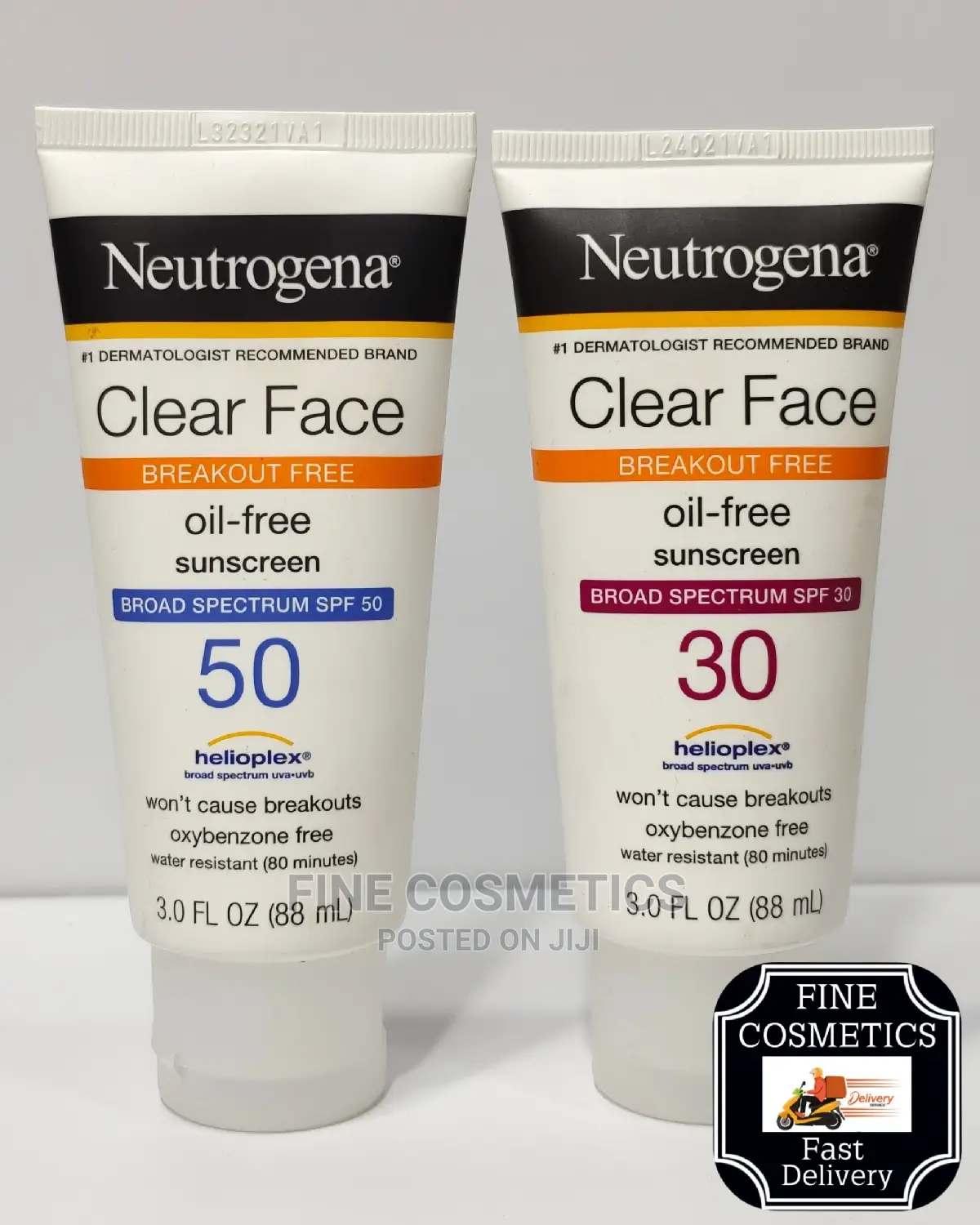 1pc Neutrogena Clear Face Oil Free Sunscreen SPF 50 / 30