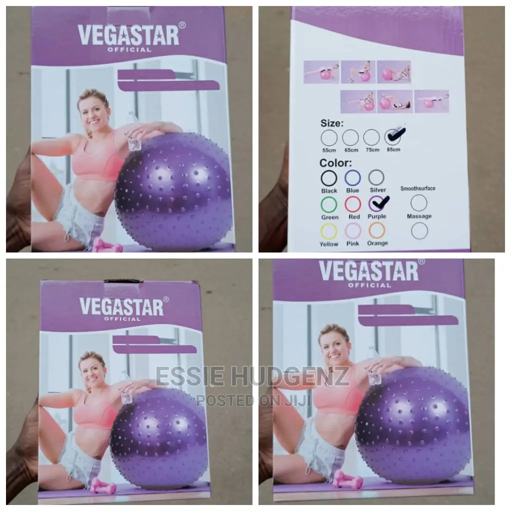 Vegastar Yoga/Gym Ball With Afoot Press Pump