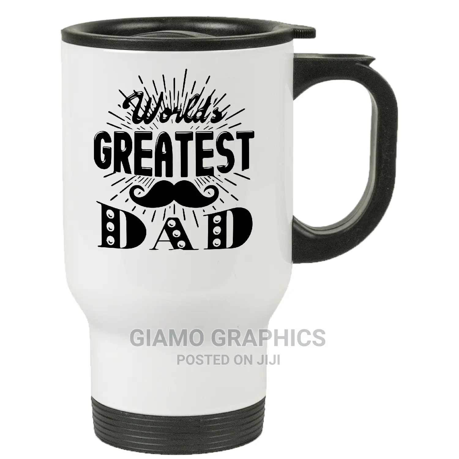 White Travel Mugs (Customized)