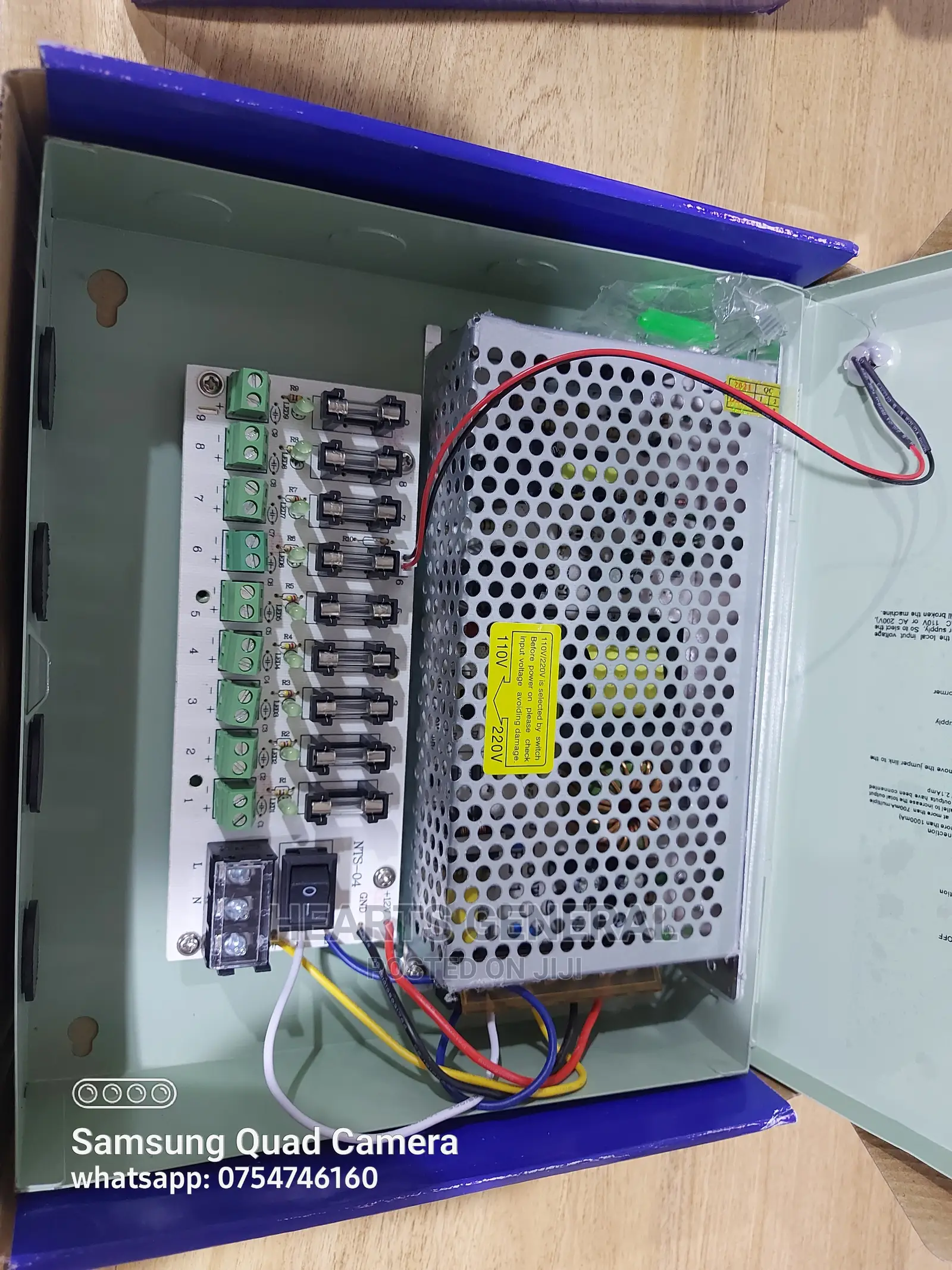 Original CCTV Power Supply Box 10a 12v 120w
