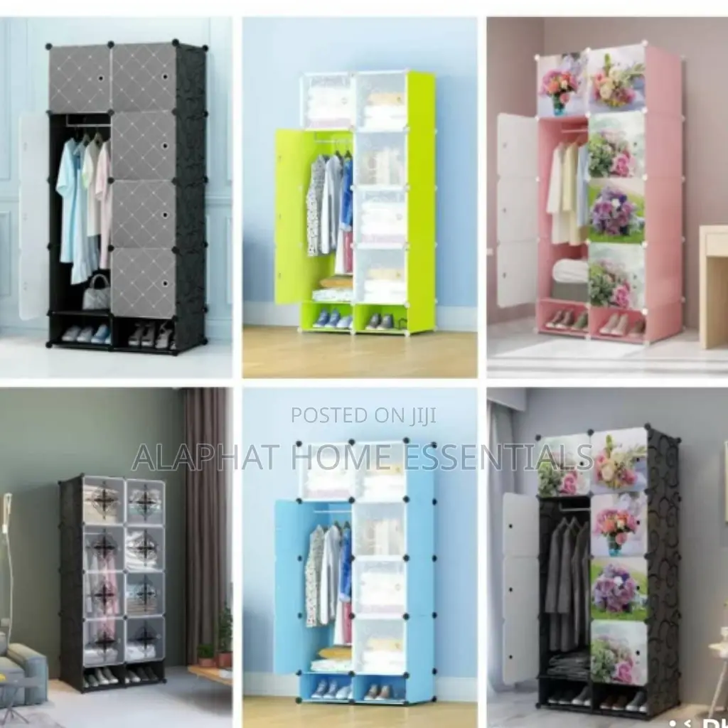 2 Column Plastic Wardrobe