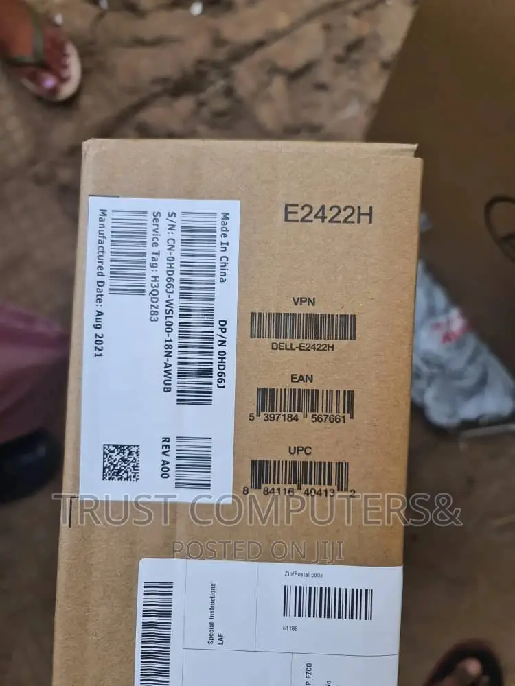 Dell 24inch Monitor IPS FHD With Vga,Dp Port