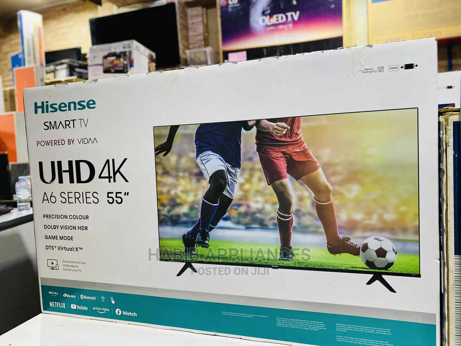 55 Inch Smart Tv With Bluetooth and Apps Readily Available