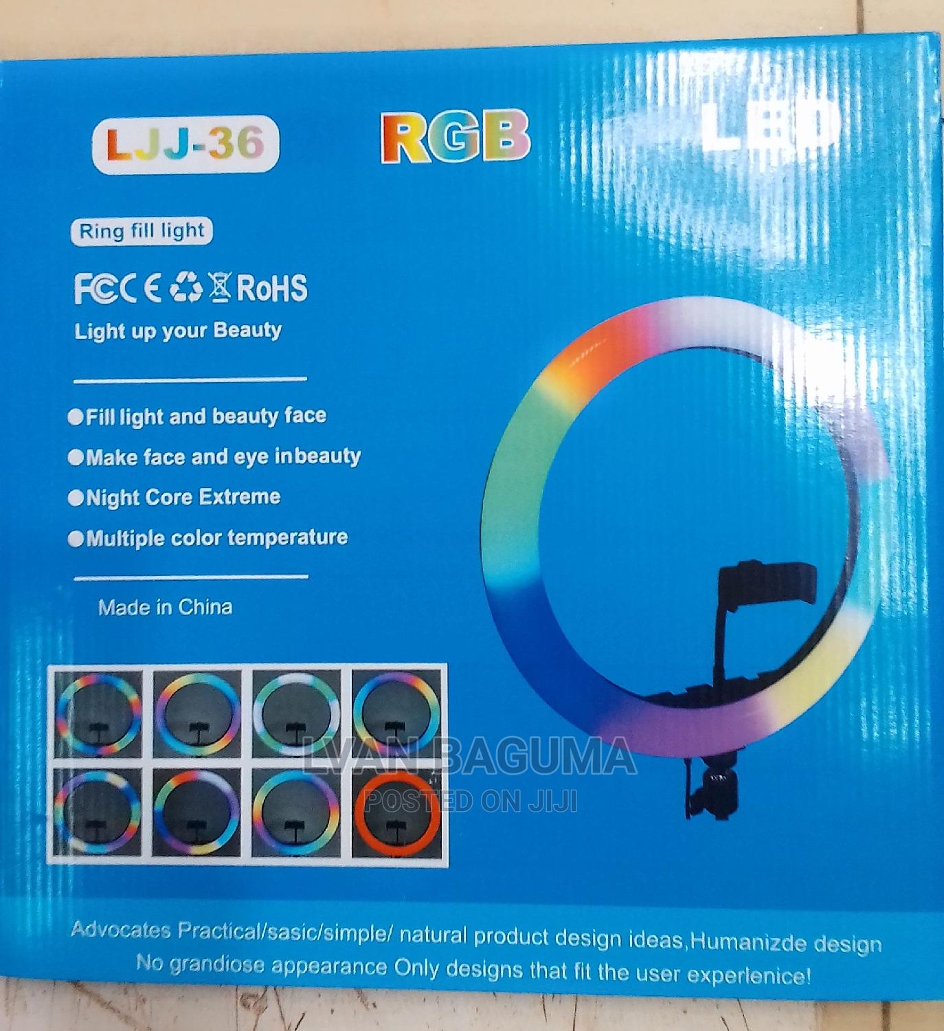 RGB LED Ring Light With Tripod Stand LJJ 36 in Central Division