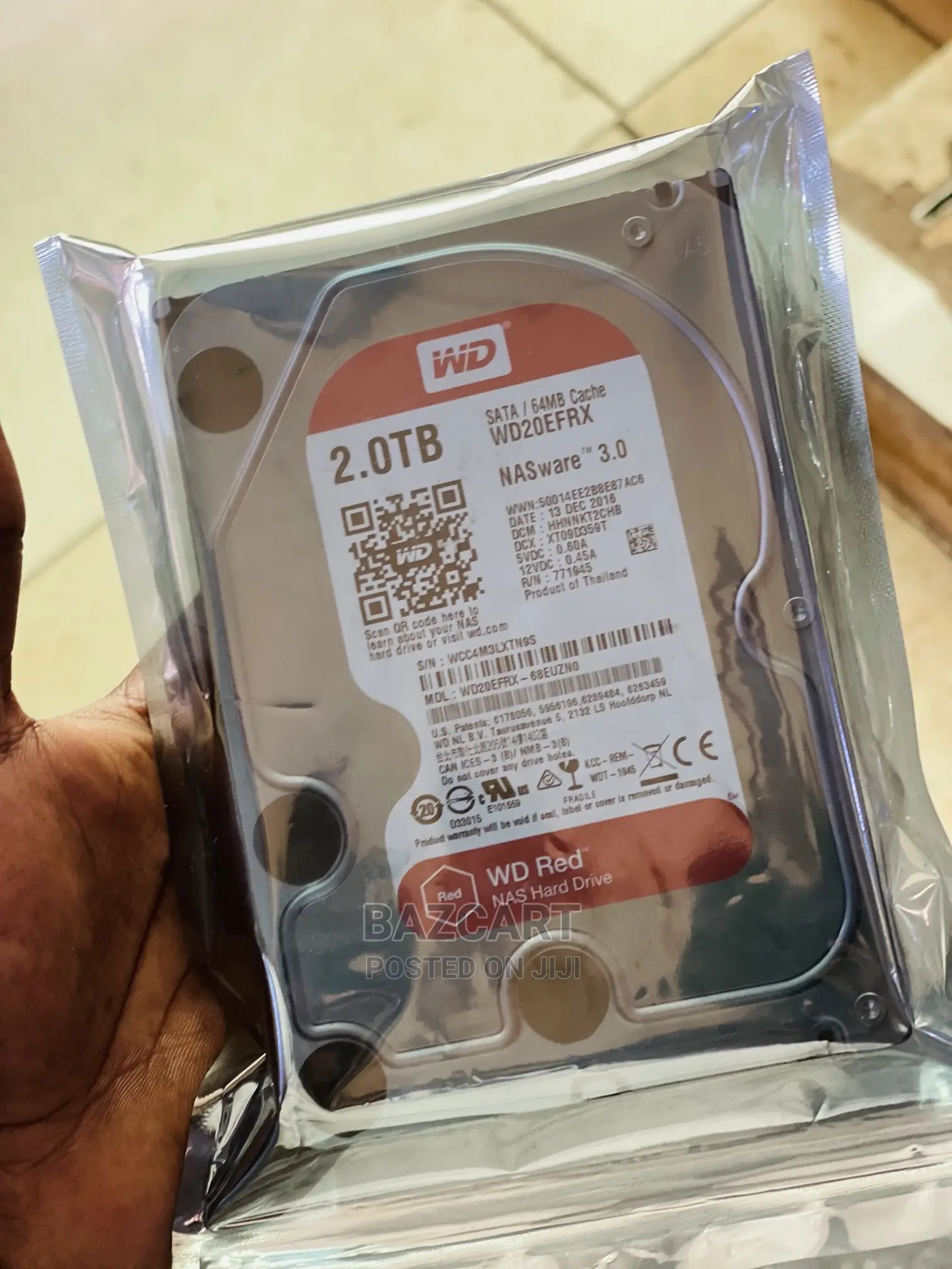 WD 2tb Internal NAS Hard Drive in Central Division Computer Hardware, Bazcart Shop Jiji.ug