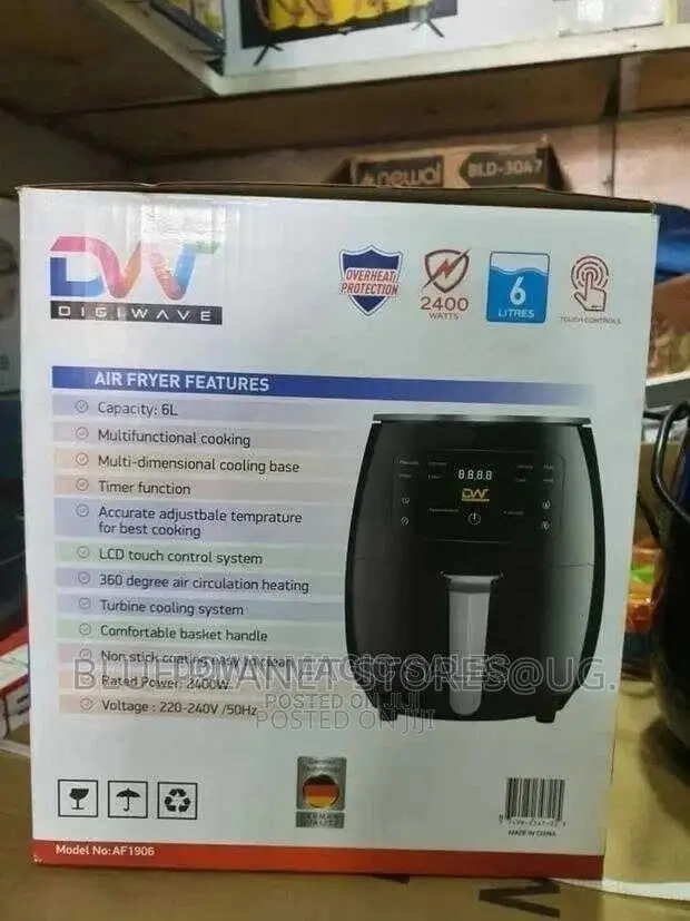 Digiwave || DW 6litre Electric Air Fryers || 2400w || AF1906