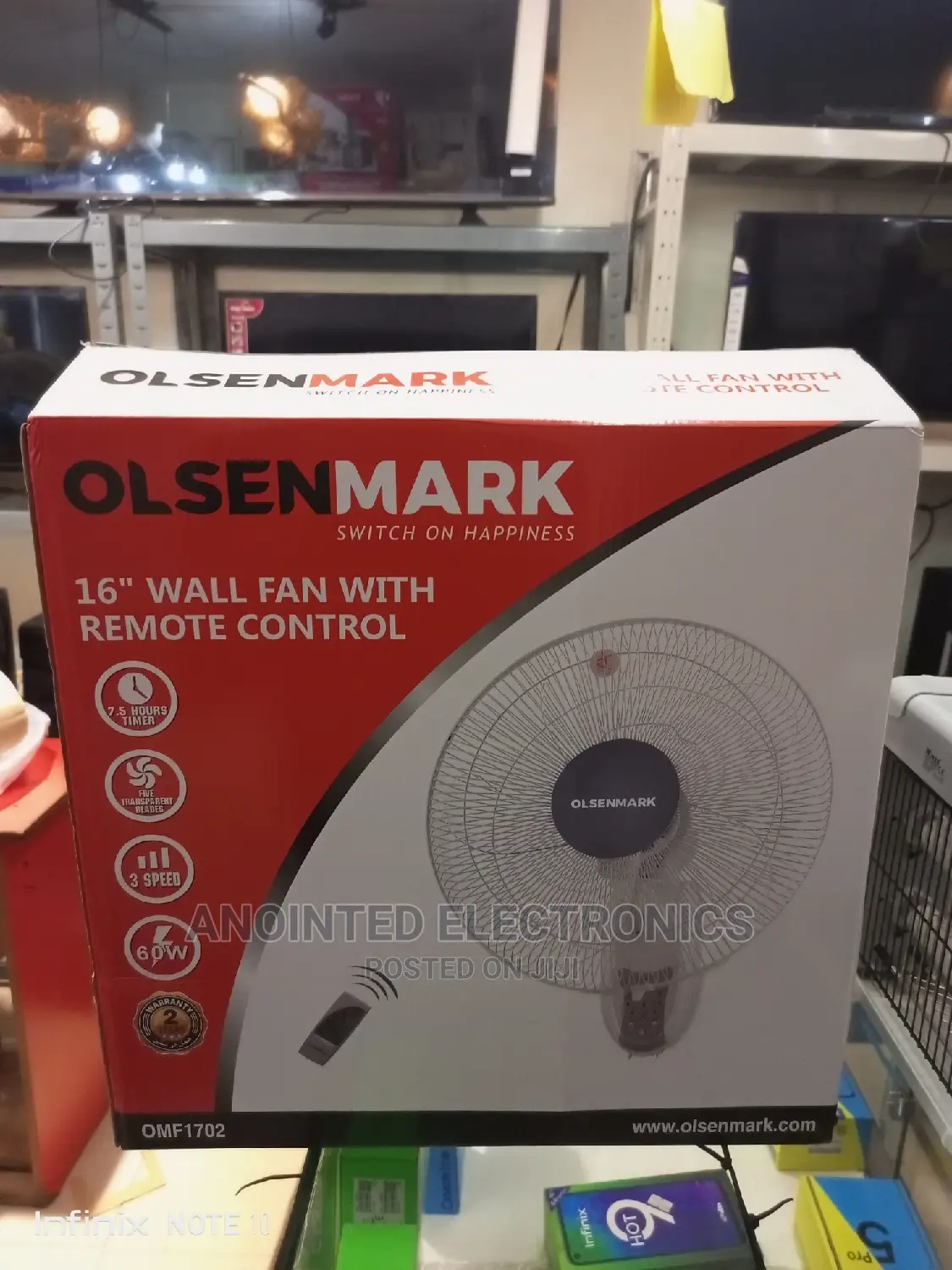 Olsenmaker Wall Remote Fan