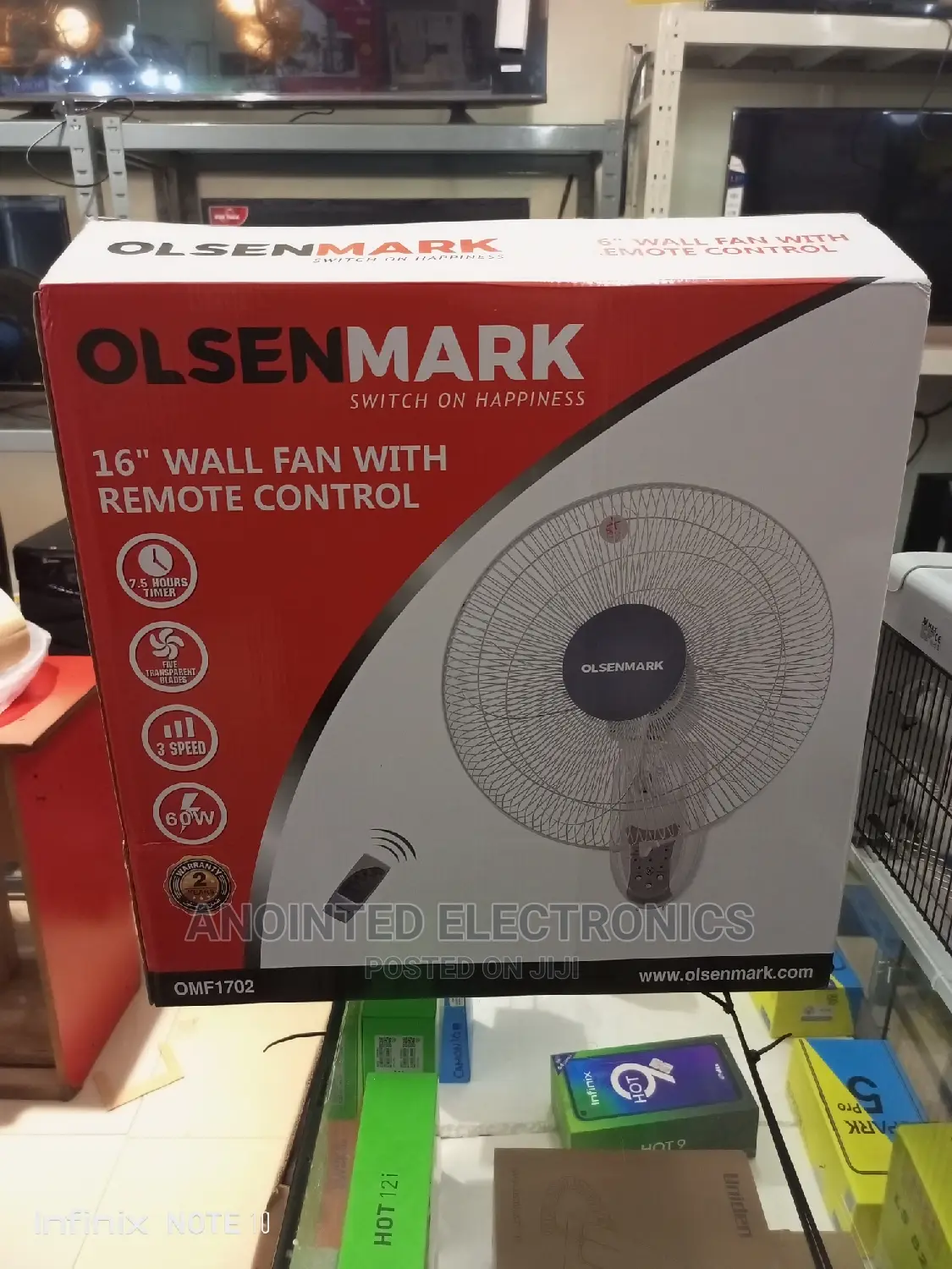 Olsenmaker Wall Remote Fan