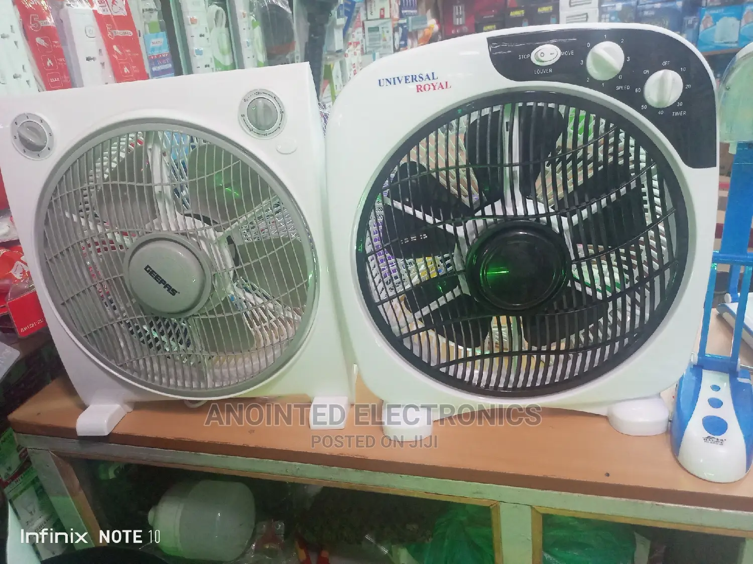 Box Table Fans