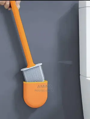 Silicone Toilet Brush Cleaner and Holder Set for Bathroom