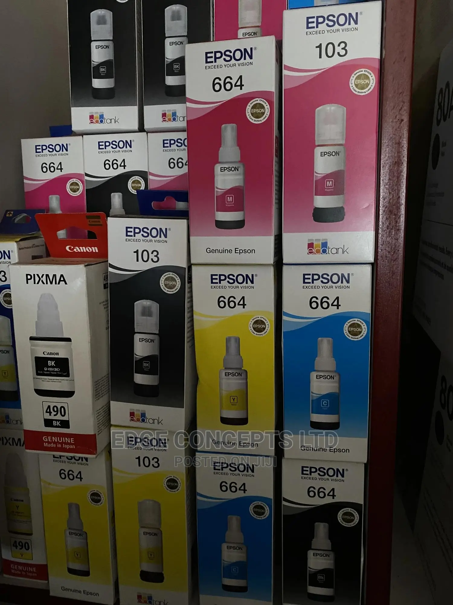 EPSON and CANON Ink