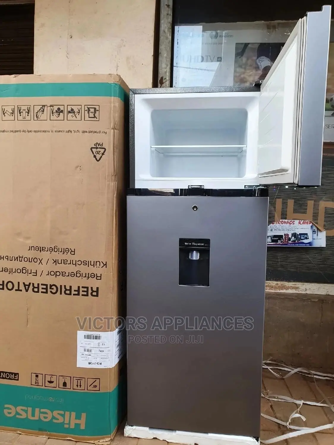 Hisense 270L Double Door Refrigerator With Water Dispenser