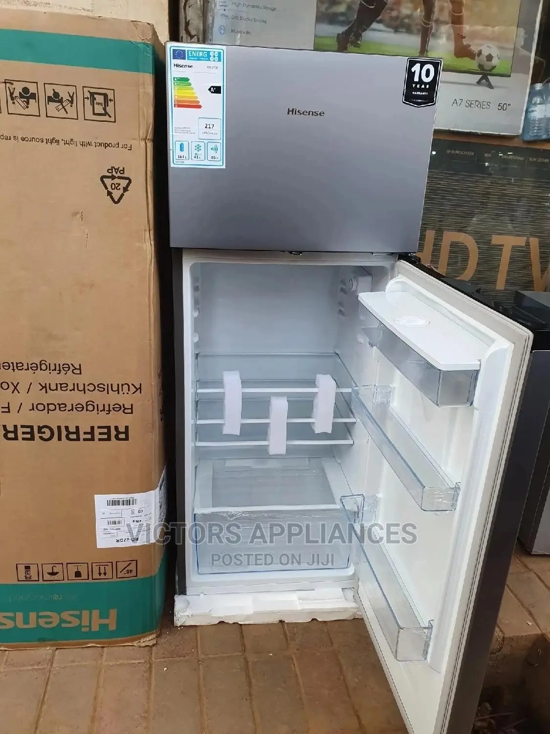 Hisense 270litres Double Door Fridge