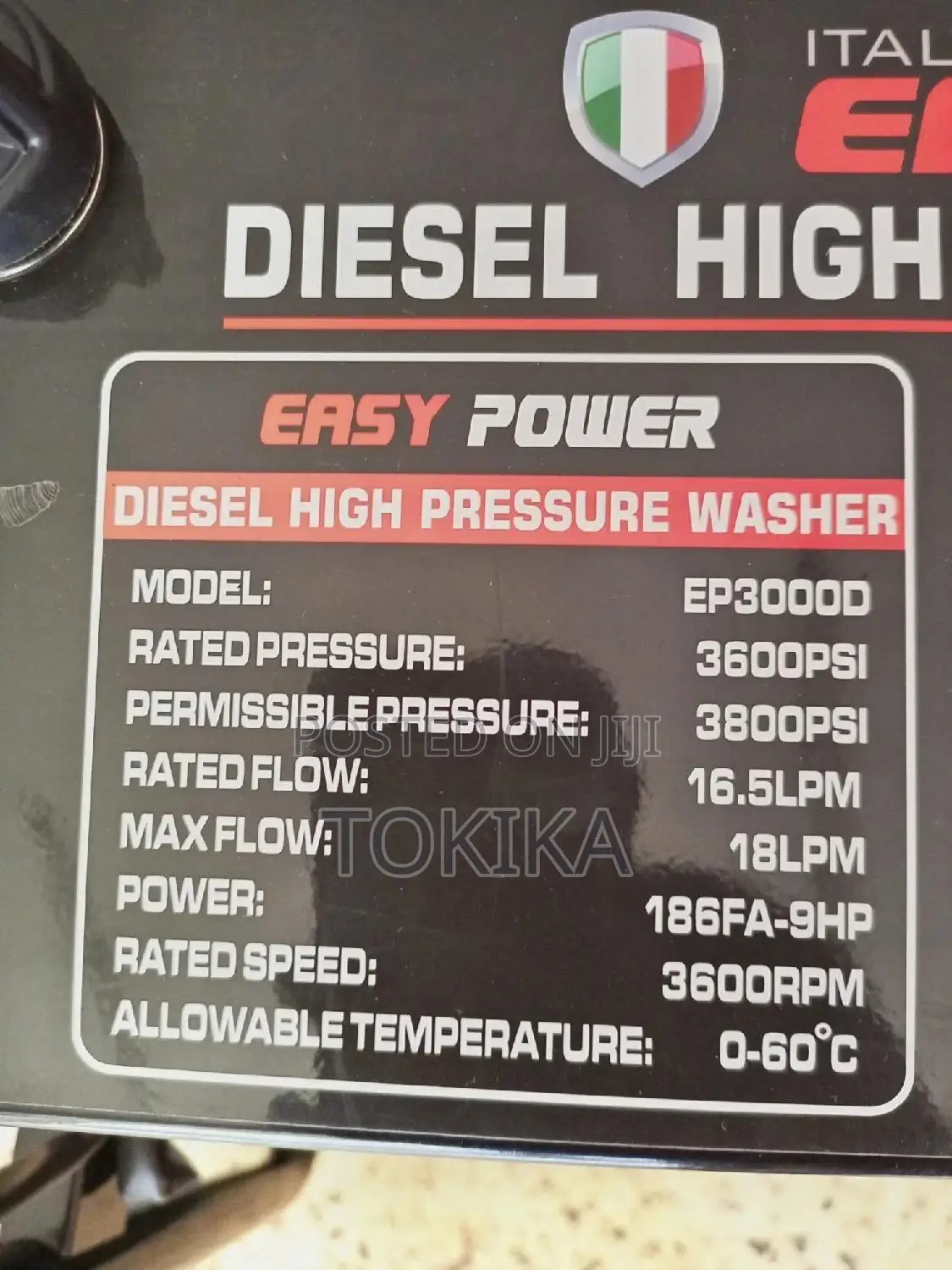 Easy Power Diesel High Pressure Washer/ Jet Car Washer