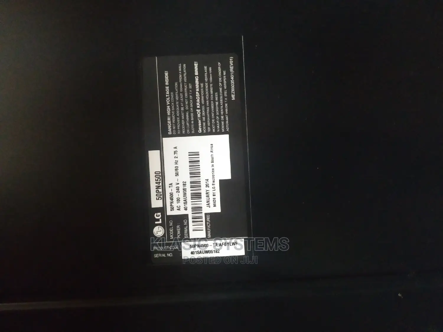 Experts in LG TV Plasma Repair
