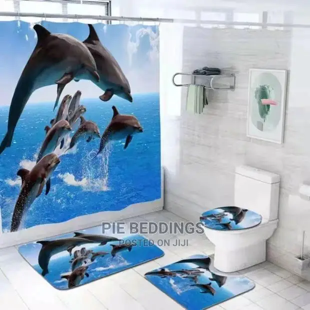 Toilet Covers and Curtain Set