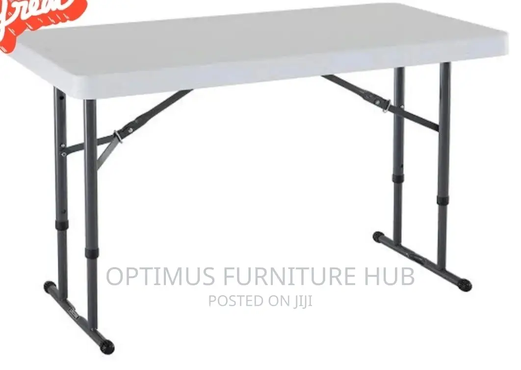 Rectangular Table With Adjustable Legs