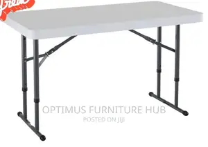 Rectangular Table With Adjustable Legs