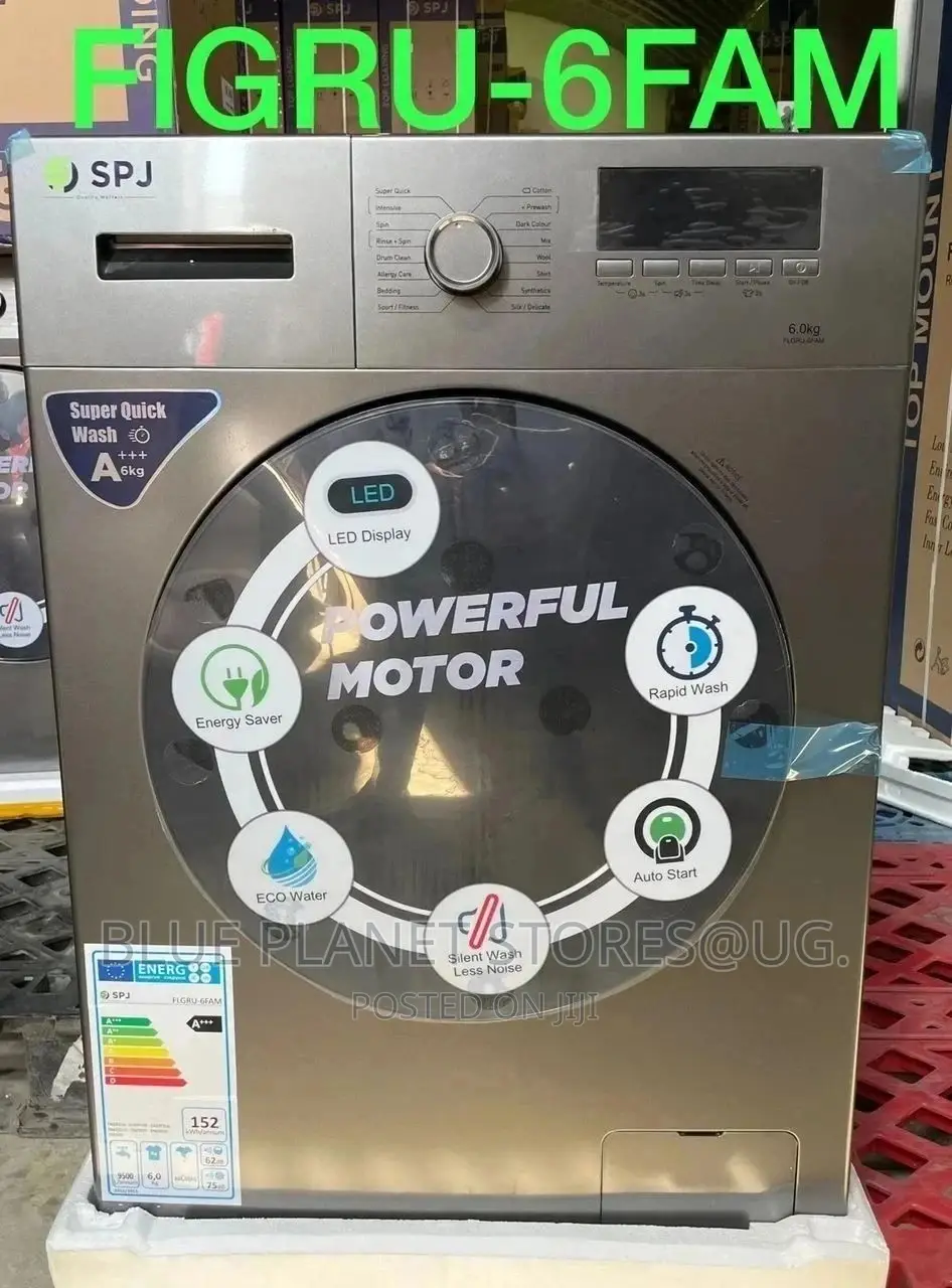 SPJ 6kg Full Auto Washing Machine | Front Loader | FLGR-6FAM
