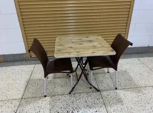 Set of 2 Chairs and Square Table