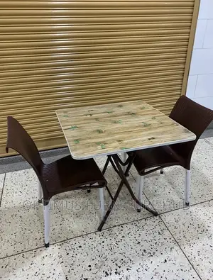Set of 2 Chairs and Square Table