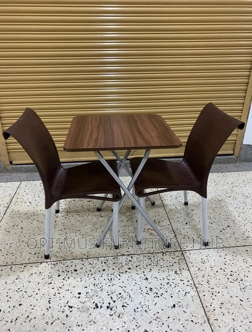 Square Table and Two Chairs