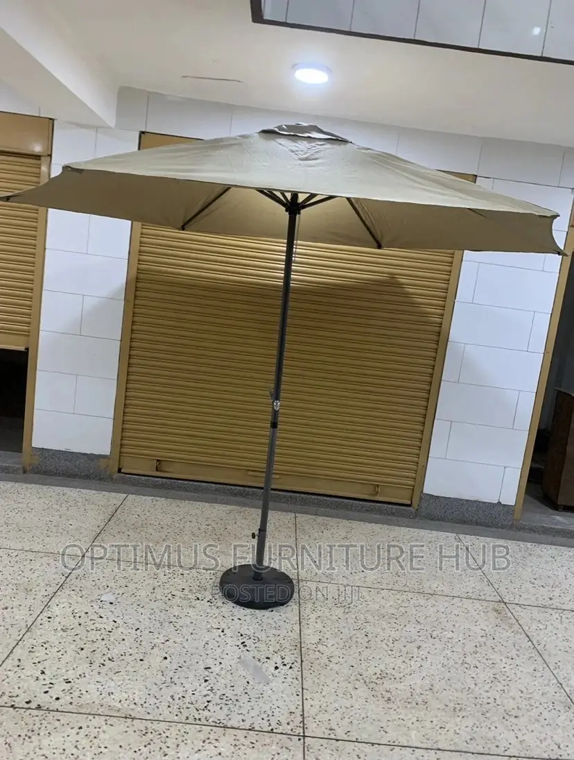 Round Umbrella With A Base