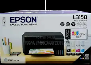 Epson L3158 Multi Function Color Inkjet Wireless Printer.