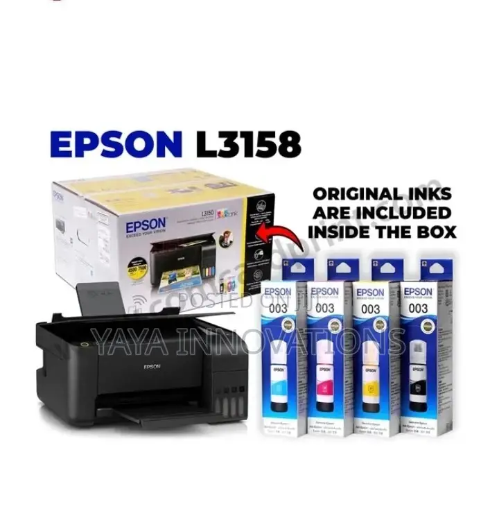 Epson L3158 Wifi Ink Tank Printer