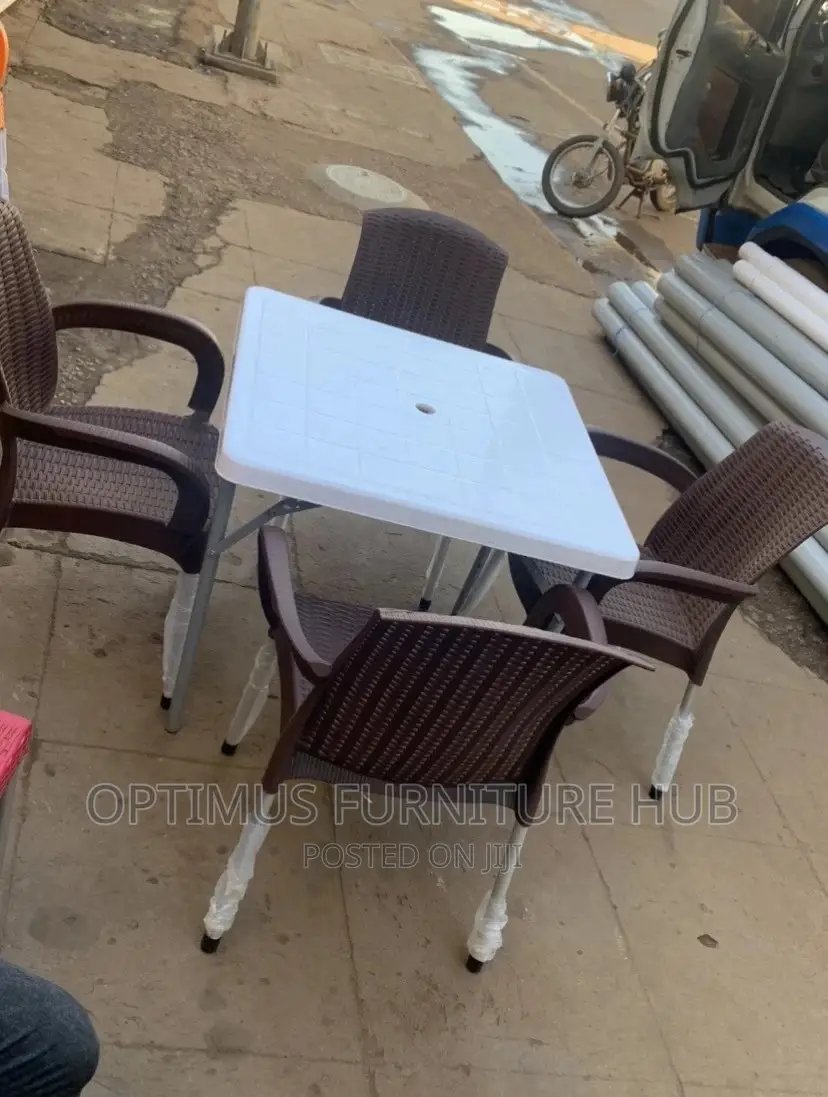 Plastic Square Table With 4 Chairs