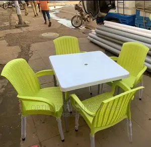 Plastic Square Table With 4 Chairs