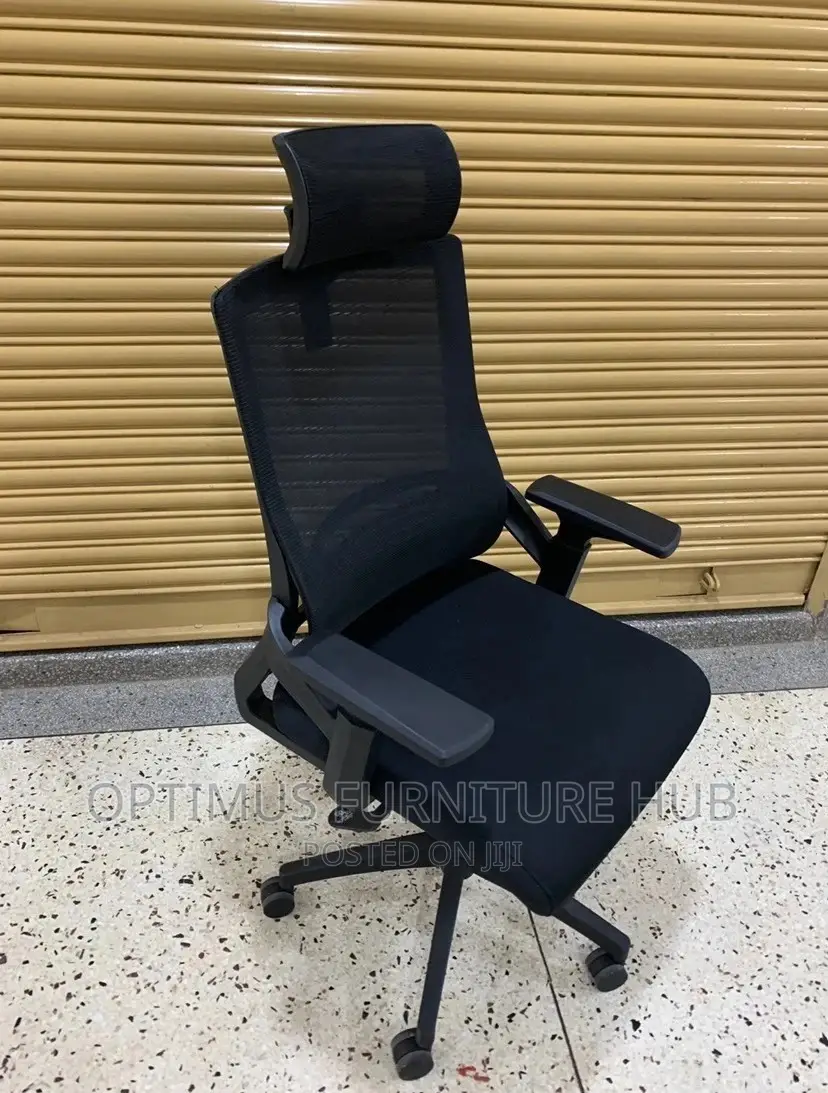 High Back Office Chair With Adjustable Head Rest
