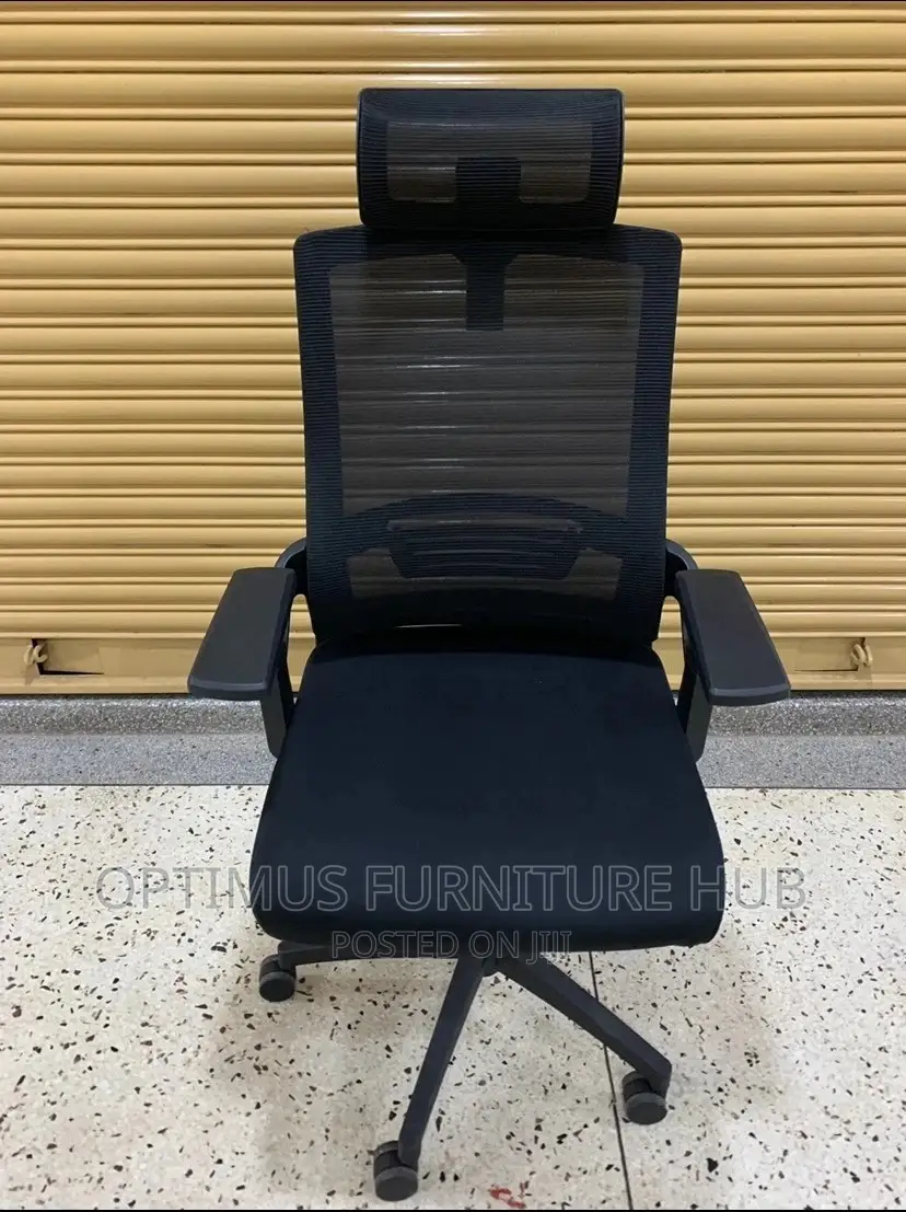 High Back Office Chair With Adjustable Head Rest