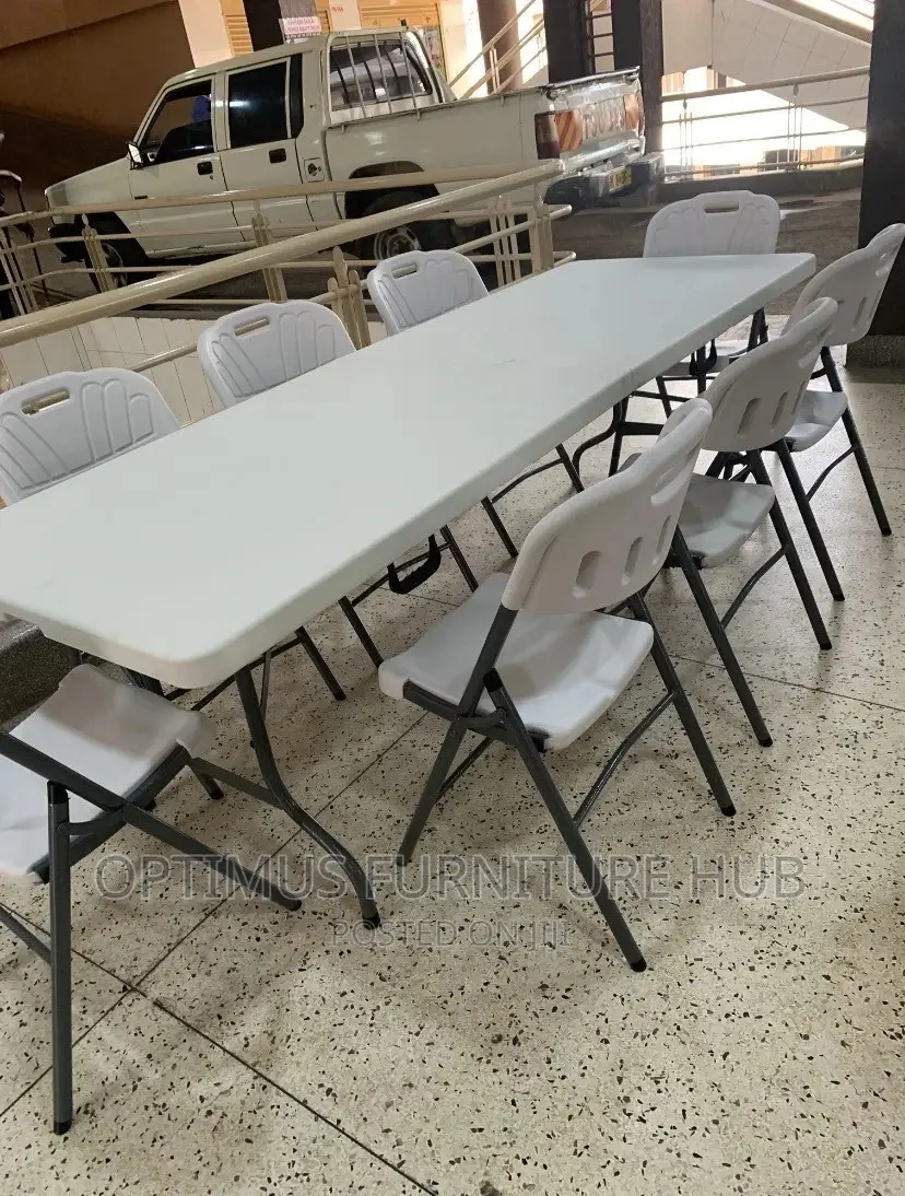 Rectangular Foldable Table (2.4 Metres) With Out Chairs