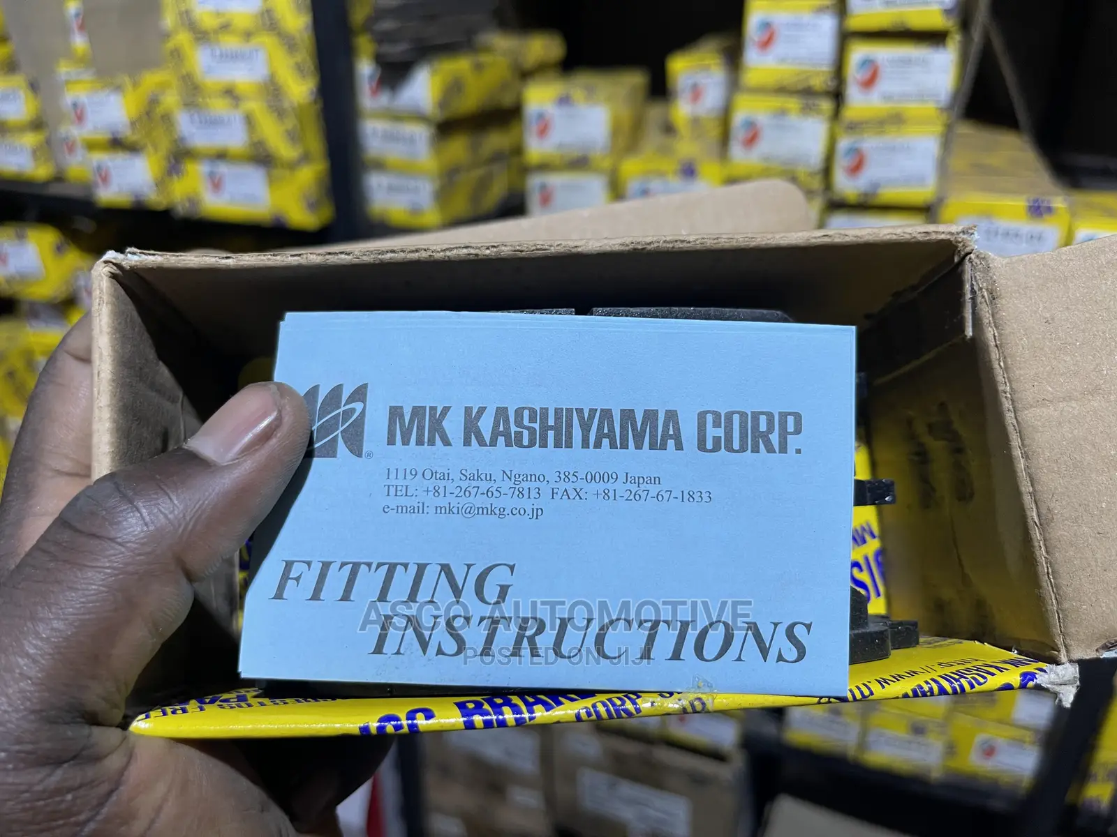 Front Brake Pads Wish Mark X ISIS. Genuine MK Kashiyama