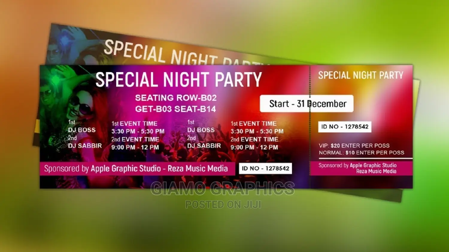 Tickets Printing for Events With Special Markings