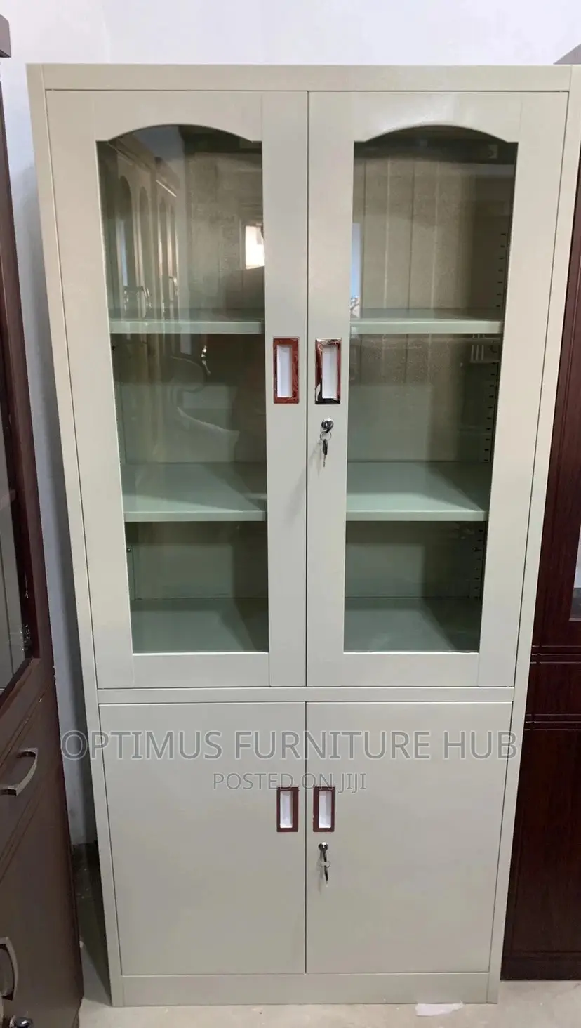 Stainless Steel Cabinet (Half Glass)