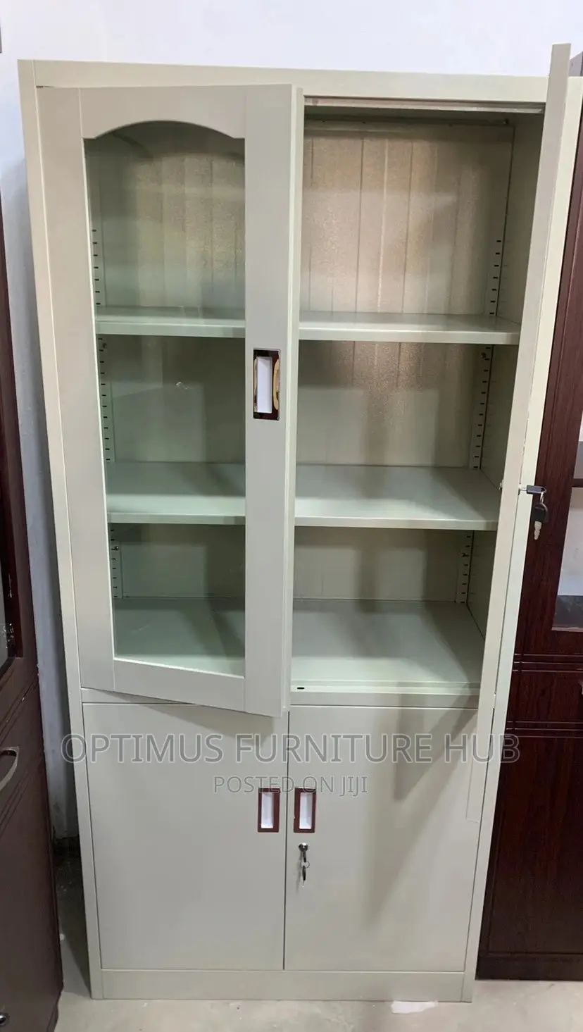 Stainless Steel Cabinet (Half Glass)