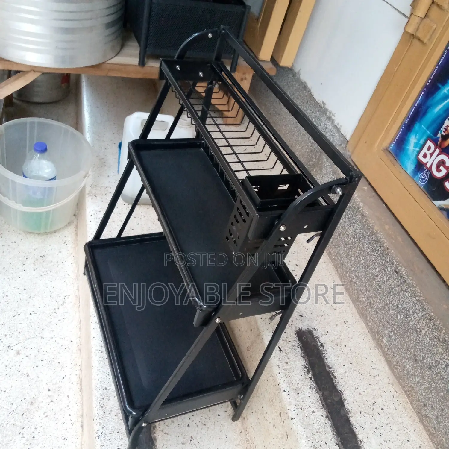 Steel Kitchen Rack Trolley