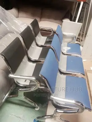 Cushioned Three Seater Waiting Chair