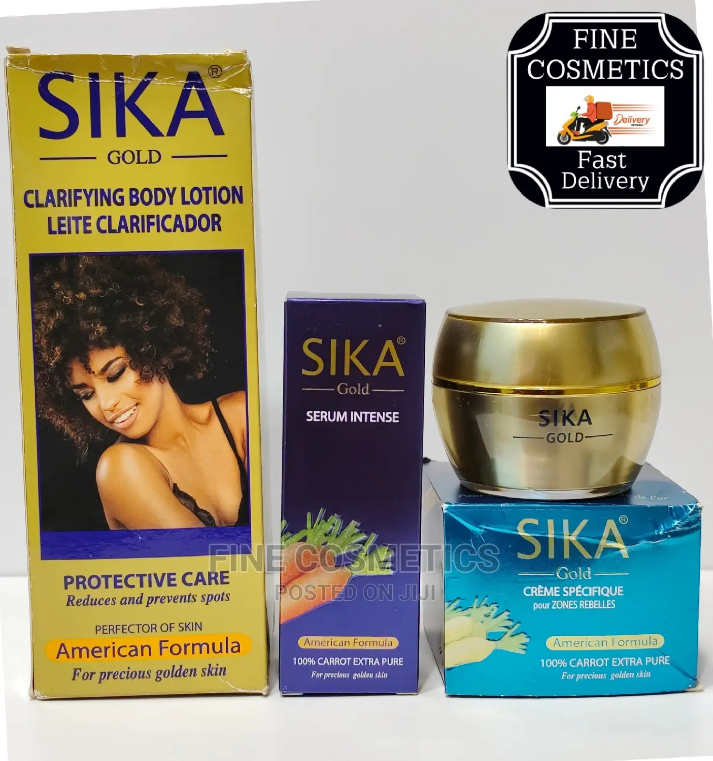 Sika Gold Skin Unifying Set Of Lotion, Serum + Spots Remover