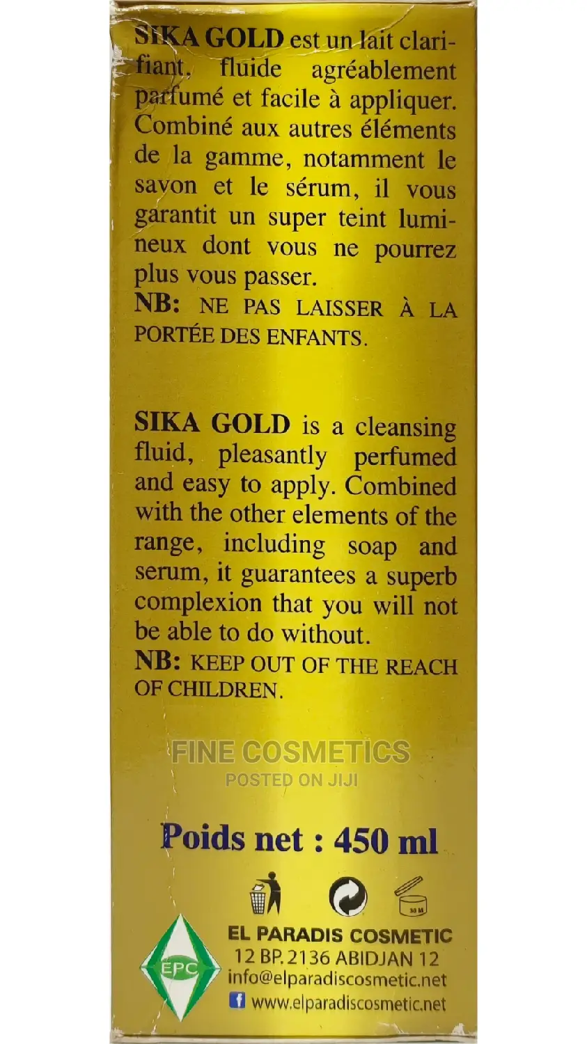 Sika Gold Skin Unifying Set Of Lotion, Serum + Spots Remover