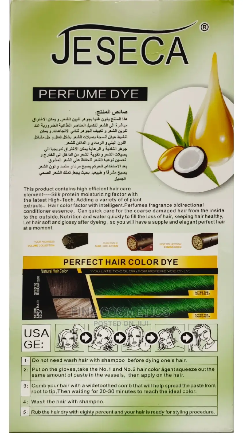 Jeseca Bubble Beauty Professional Hair Color Dye White Gray
