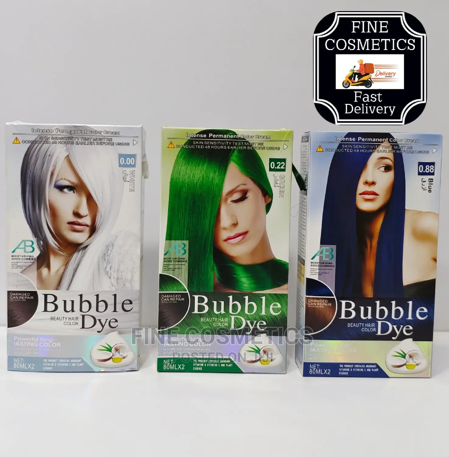 Jeseca Bubble Beauty Professional Hair Color Dye White Gray