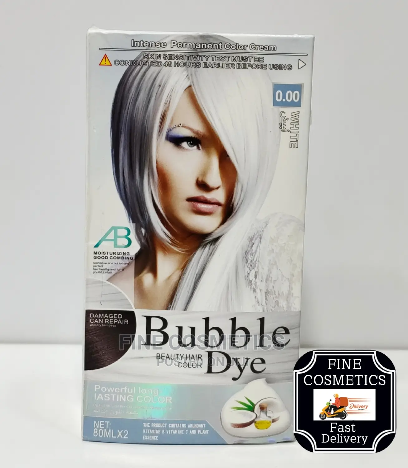 Jeseca Bubble Beauty Professional Hair Color Dye White Gray