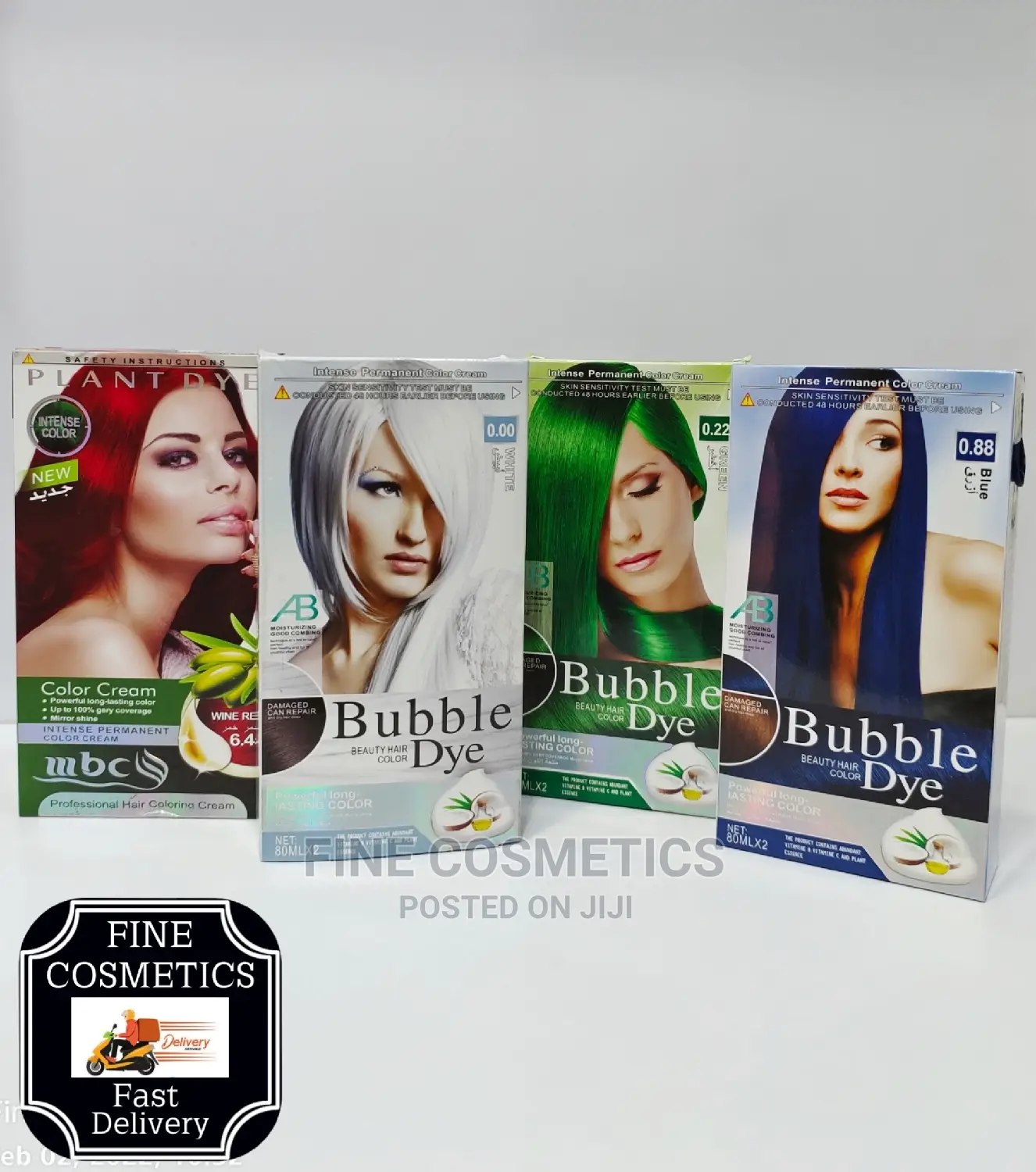 Jeseca Bubble Beauty Professional Hair Color Dye White Gray
