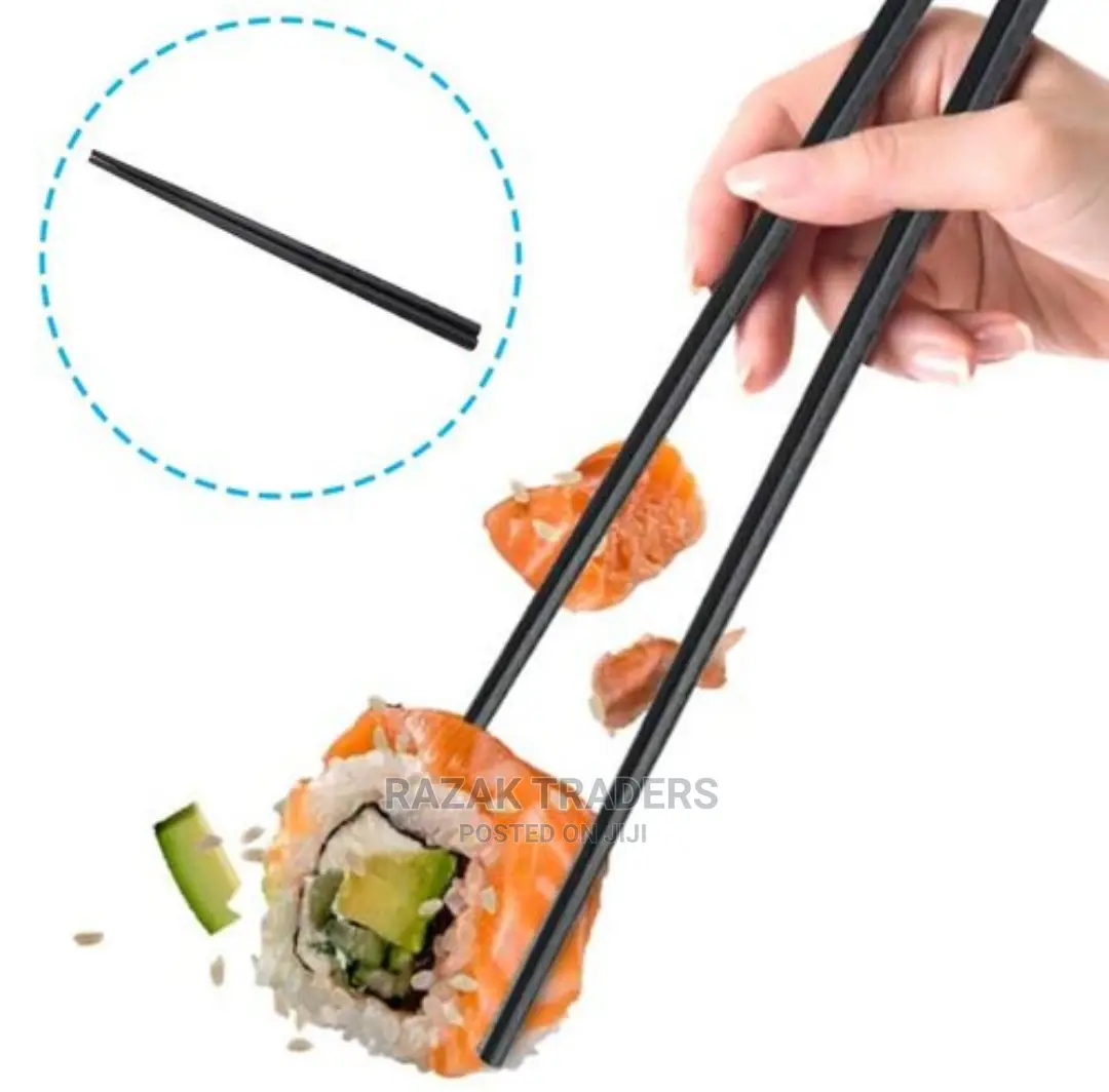 1 Pair Japanese Chopsticks Alloy Non-Slip Wood