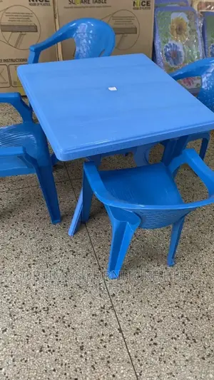 Square Plastic Tables (Angular Legs)